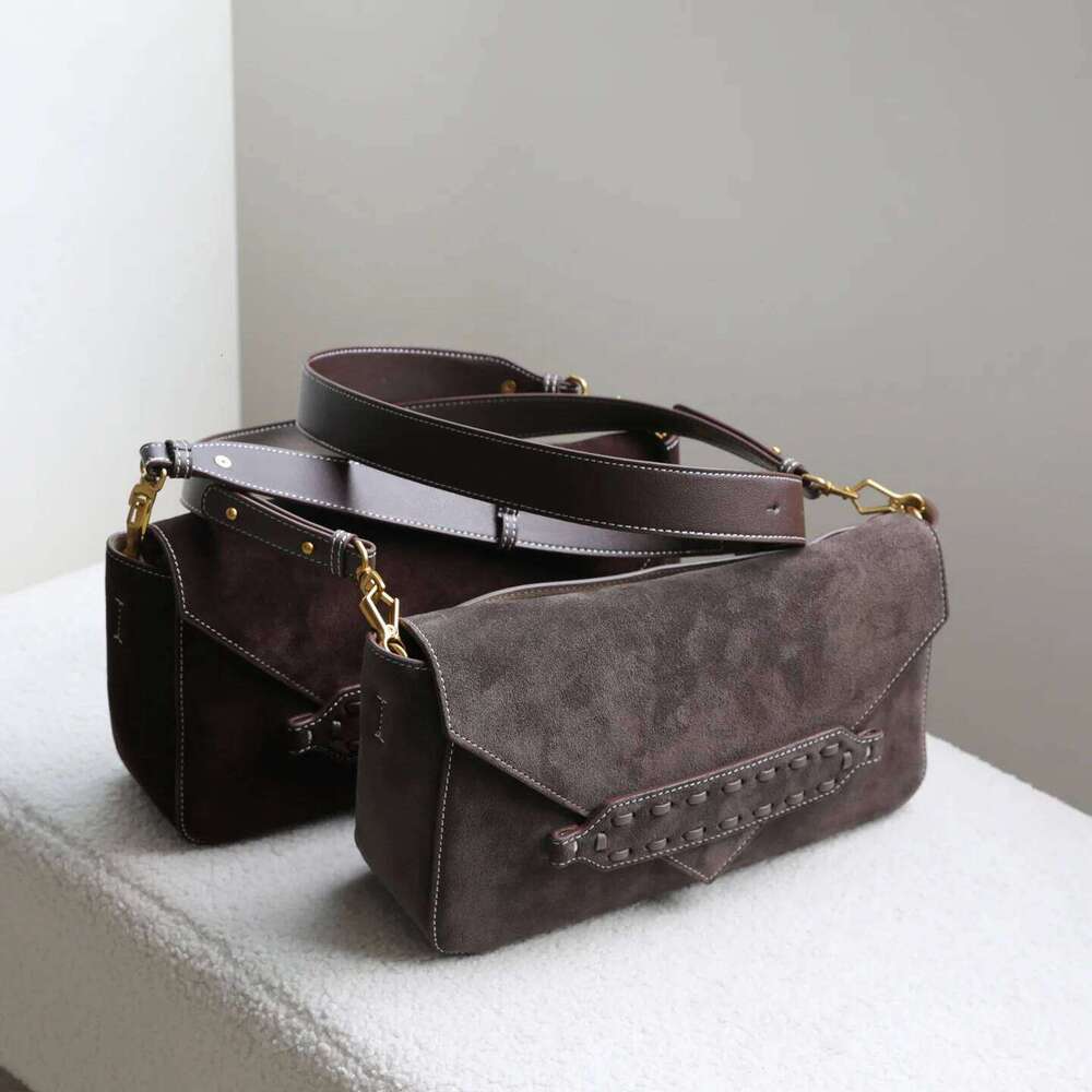 Suede Envelope Fall Winter Latest Style Niche Creation Matte Leather Vintage Minimalist Shoulder Crossbody Bag Women's Bag Suotong1029
