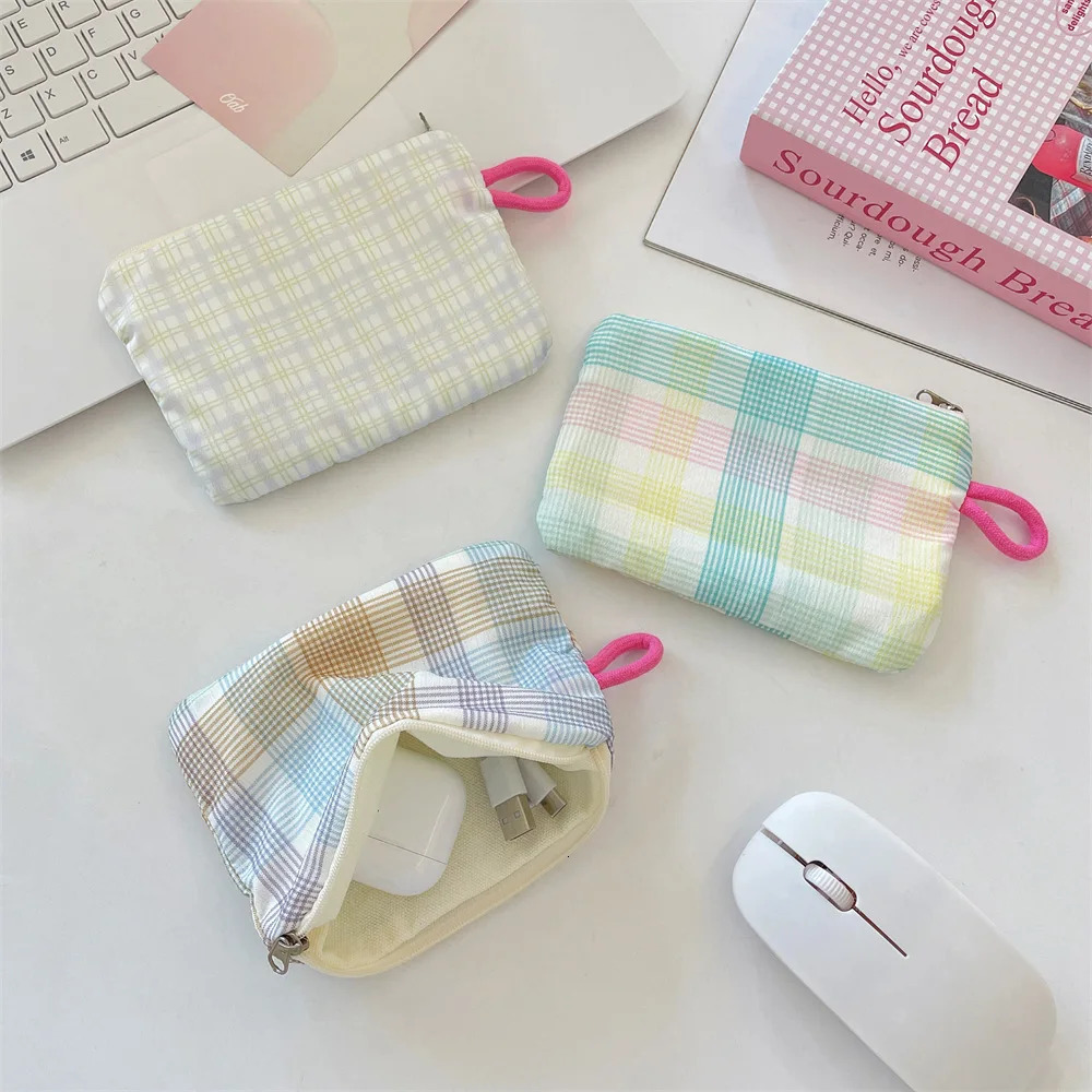 Ins Printed Coin Purse Headphone Lipstick Bag Zipper Coin Pouch Drivers License Holder Card Holder Cute Purse Cute Wallet 251029