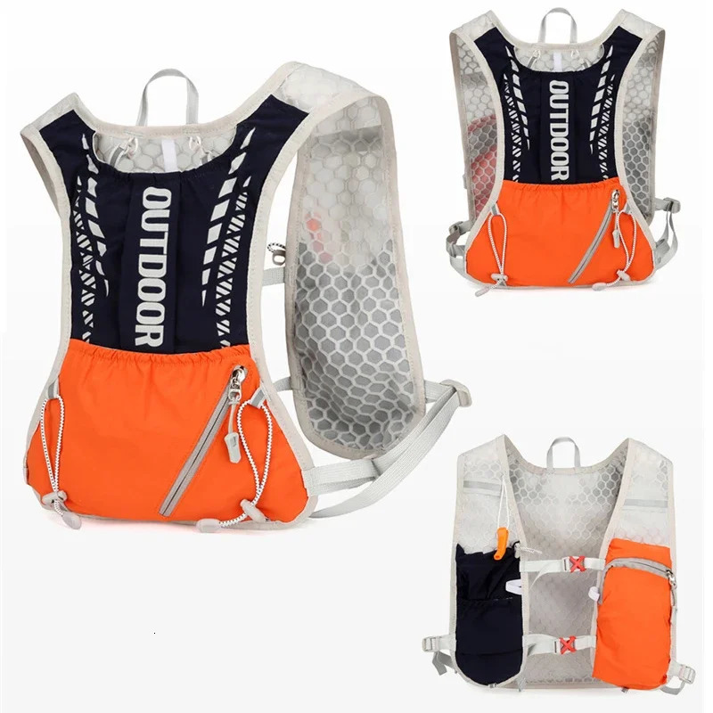 Running Hydration Vest Reflective Cycling Backpack Bicycle Bags Outdoor Sport Climbing Hiking MTB Road Bike Hydration Backpack 251021