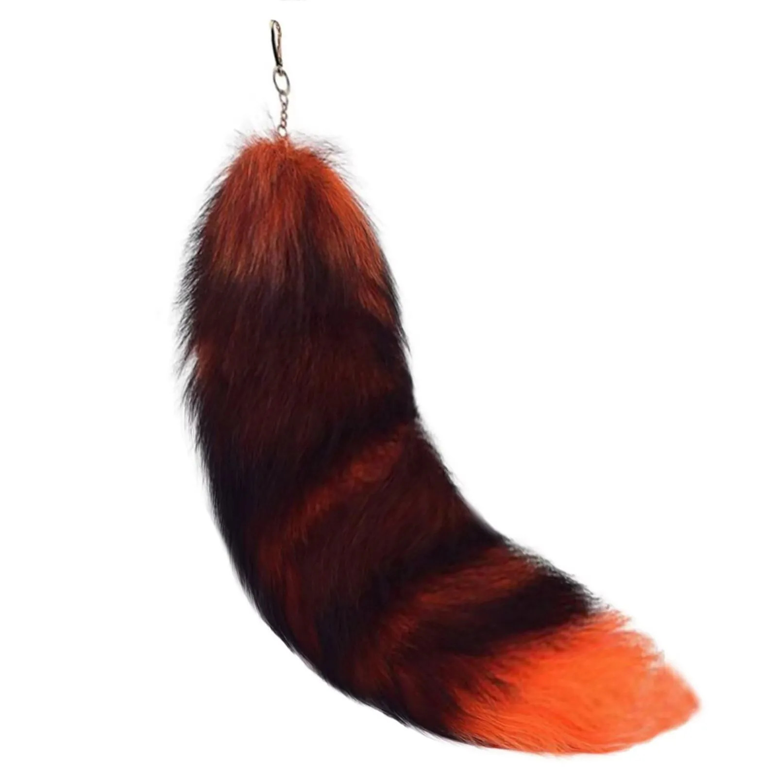 PlushFox Tail Bag Pendant Furry Racoon Tail Keyring Keychain Cute Pompoms Keyring Holder BagDecor Accessory 251029