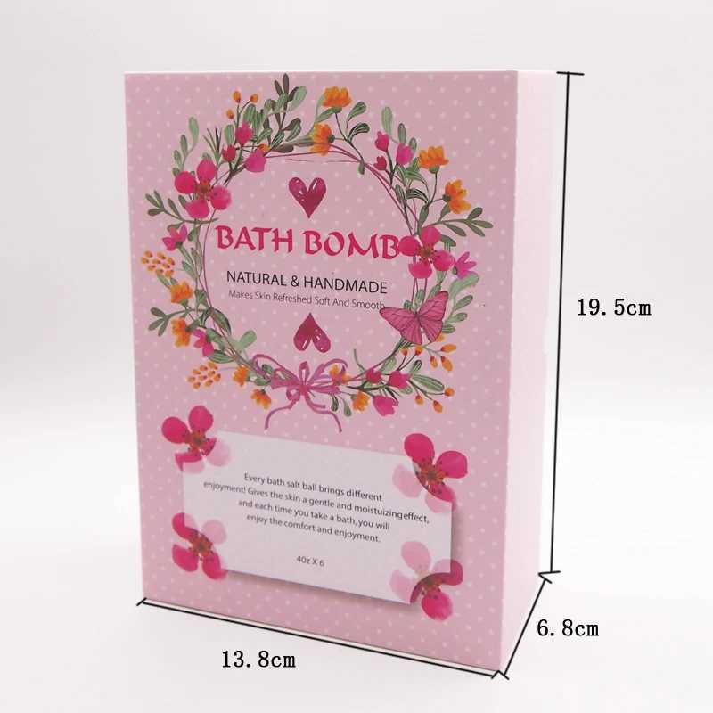 6pcs bath bomb gift box body care spa bathtub is an ideal gift for herhim wife girlfriends birthday or Mothers Day L251029