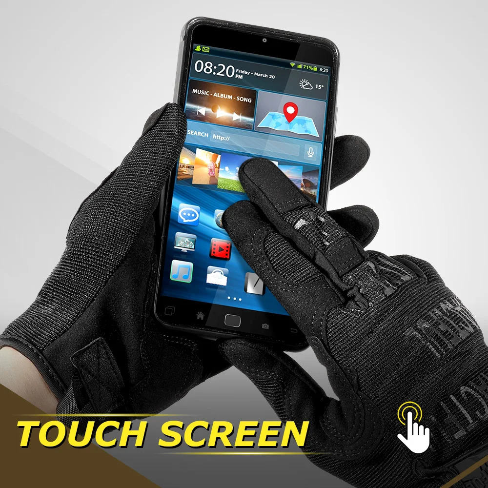 Men Tactical Gloves Touch Screen Sport Outdoor Paintball Combat Hiking Hunting Riding Bike Nonslip Breathable Cycling Equipment 251013