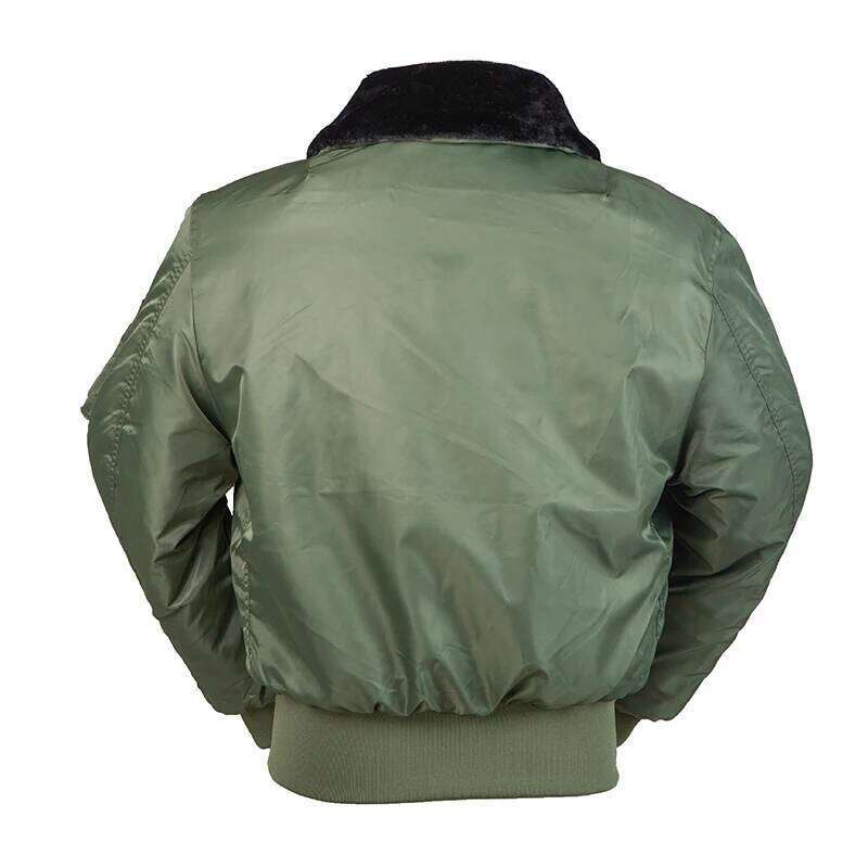 2025 winter vintage B-15 bomber flight us air force pilot jacket streetwear coats military hip hop tactical army for men fur