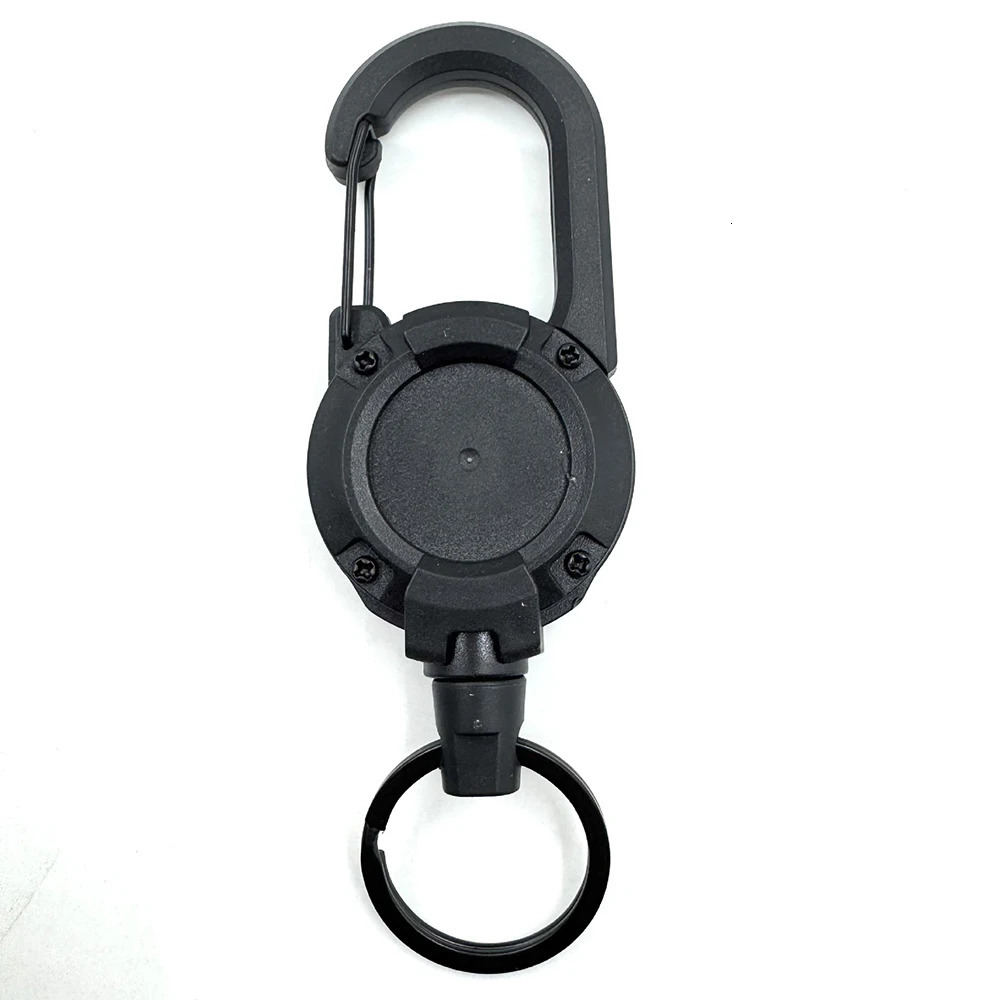 Extendable Retractable Holders Wire Rope Keychain Antitheft Elastic Outdoor Carabiner Hook For Backpack Buckle Keyring 251013