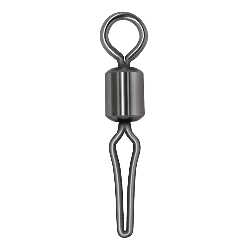 Manufacturer direct sales fishing rotary hook connector and side line clamp fishing gear fishing hook rolling rotary buckle fishing hook accessories
