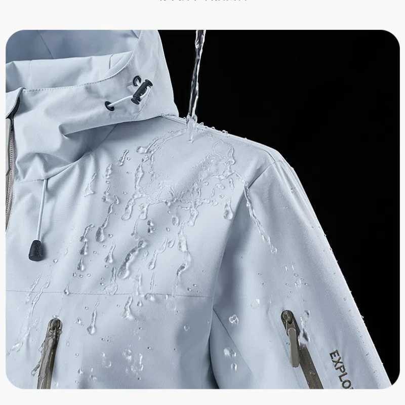 Korean Camping Hiking Jacket Women Autumn Outdoor Sports Coats Climbing Trekking Windbreaker Travel Waterproof Black Blue Yellow J251029