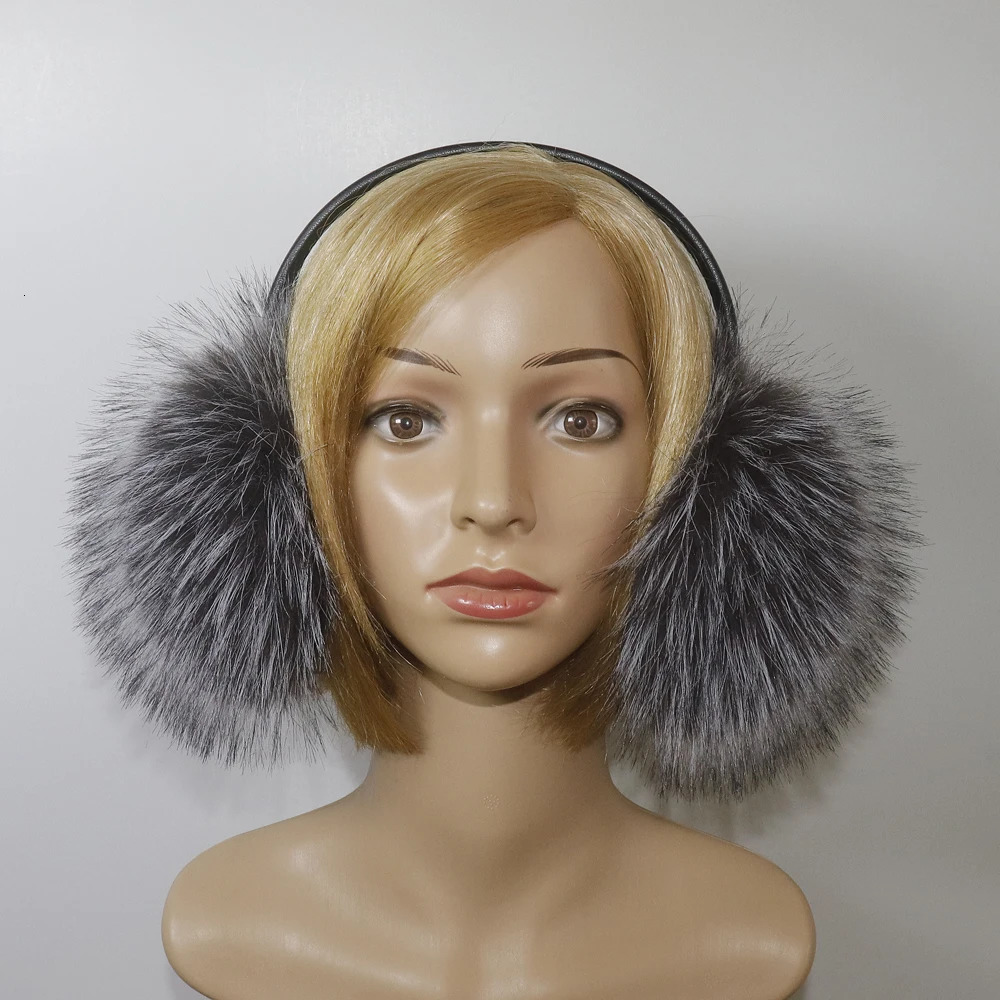 Hight Quality Faux Fox Fur Earmuffs Women Winter Keep Warm Faux Fur Earmuffs Girls Ear Warmer Faux Fox Fur Plush Ear Muff 251029