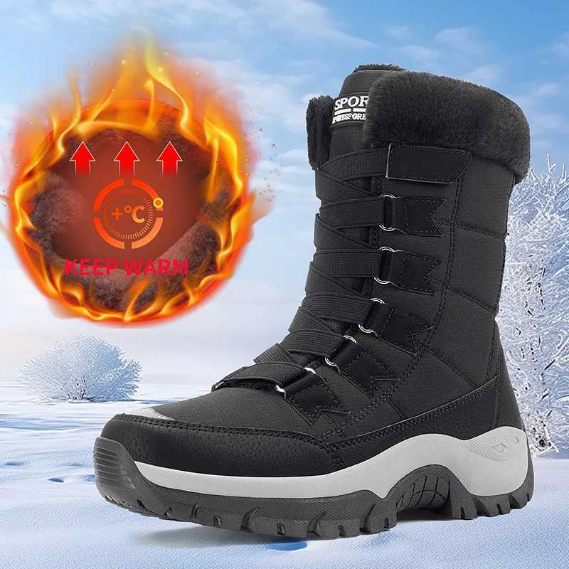 New Winter Women Boots High Quality Warm Womens Snow Boots Comfortable Ankle Boots Outdoor Waterproof Hiking Boots Size 3642 Z251029