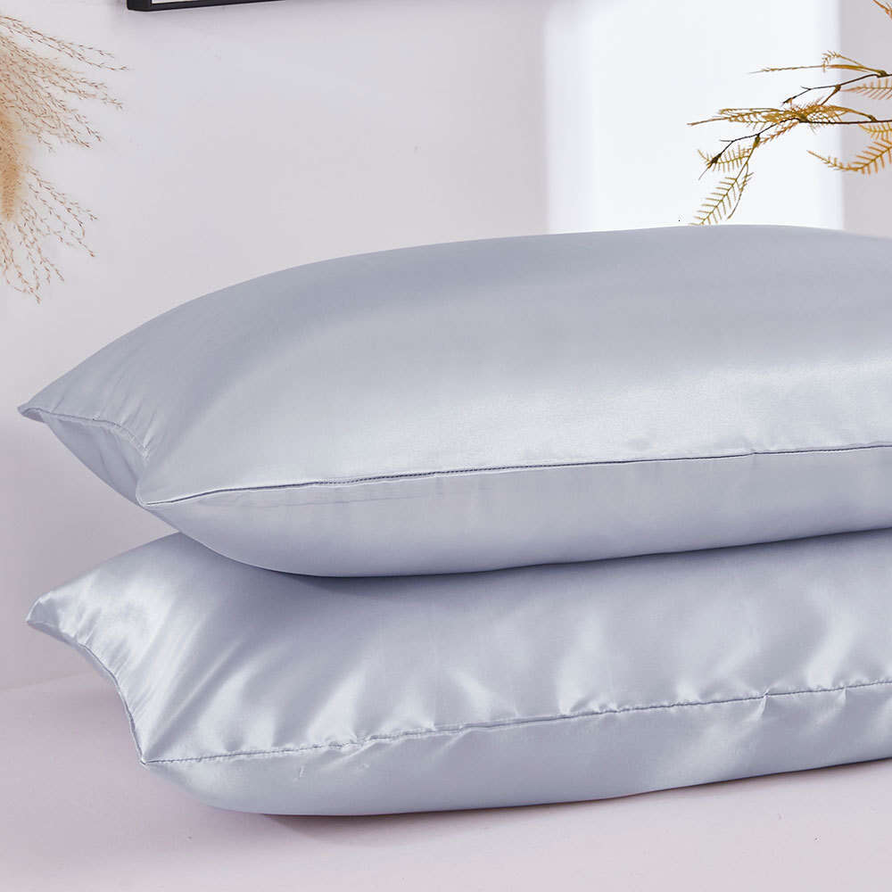 Home Goods Faux Silk Double Pillowcases Lightweight, smooth, and moisture-absorbing