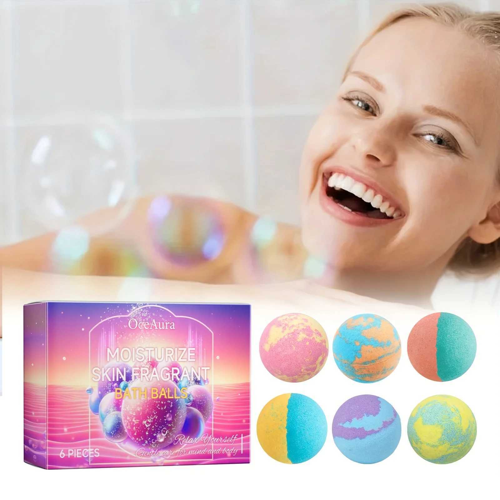 Bubble Bath Bombs with Lavender Scent LongLasting Moisturizing Deep Cleansing Bath Bomb for Bath 6Pcs L251029