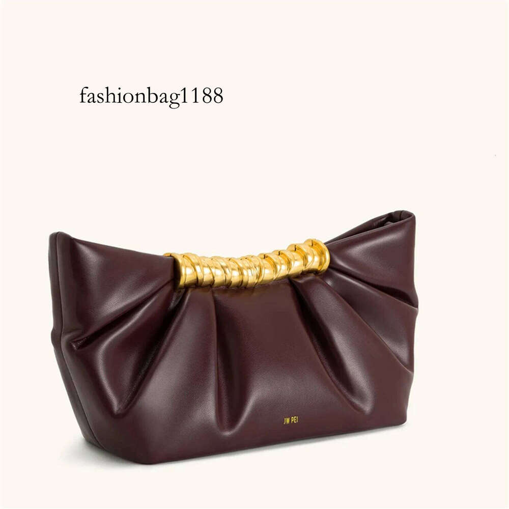 Leia French Style Pleated Shoulder Bag, Mini Metal Chain Crossbody Purse,Elegant Banquet Evening Party Bag,2025 New