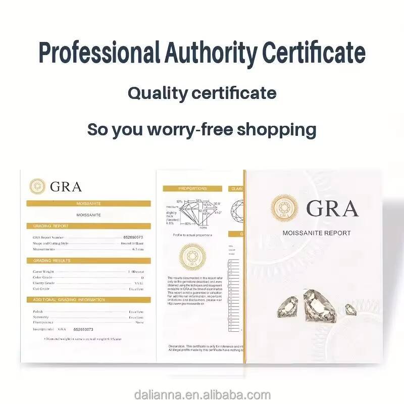 New Model Moissanite Eternity Ring Round Cut 5Ct D Color Lab Created Diamond Sterling Silver Wedding Band Ring for Women