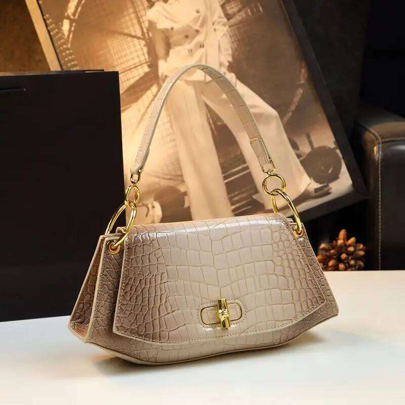 Designer Bags Designer Brand's New Stone Print Design Underarm Leather Shoulder Crossbody Bags For Women Hot Selling