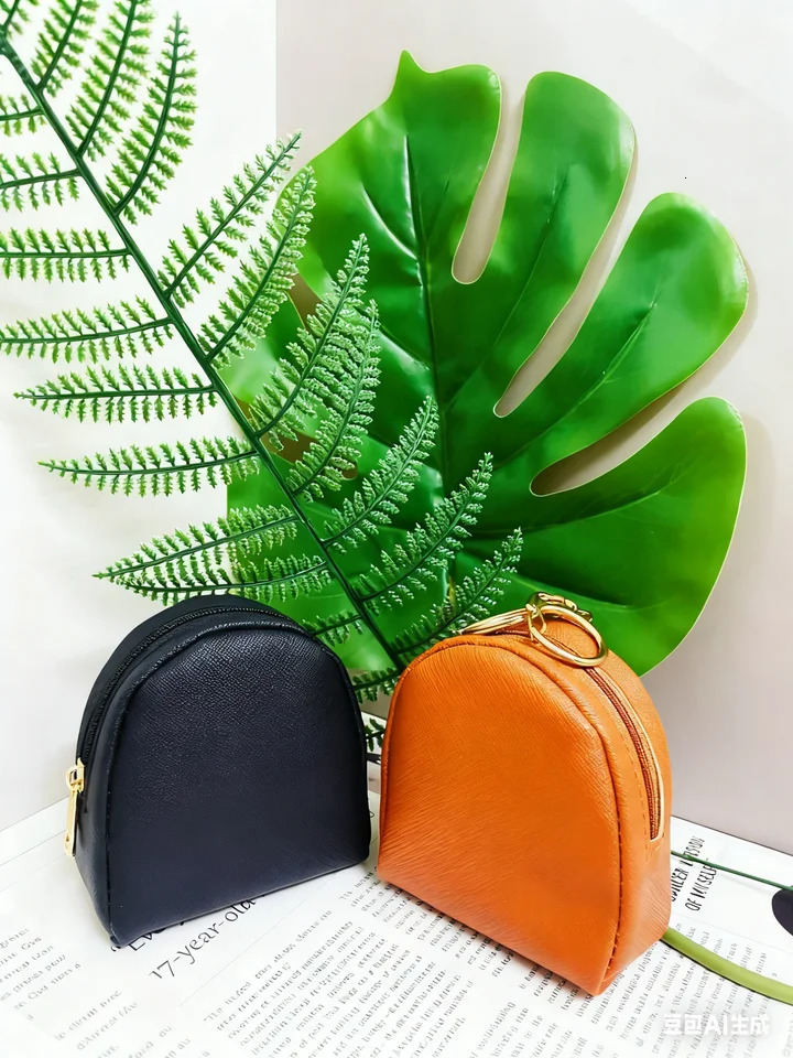 PU Mini Coin Purse KoreanJapanese Style Earphone Pouch Cute Storage Bag Mini Coin Bag Leather Key Chain Pouch 251029