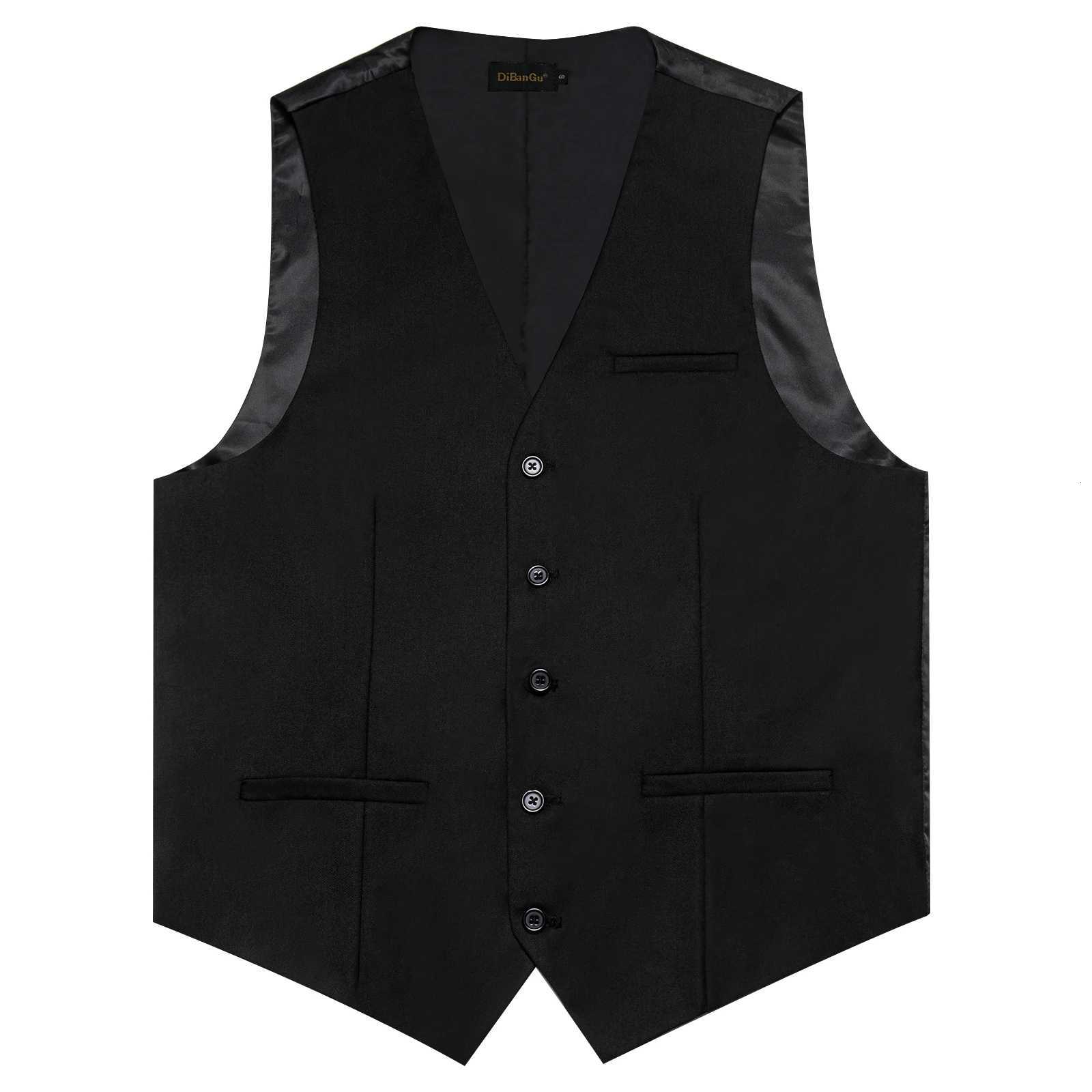 Vneck Solid Black Blue Red Casual Slim Fit Vest Top Casual Sleeveless Waistcoat Gilet Formal Business Jacket W251029