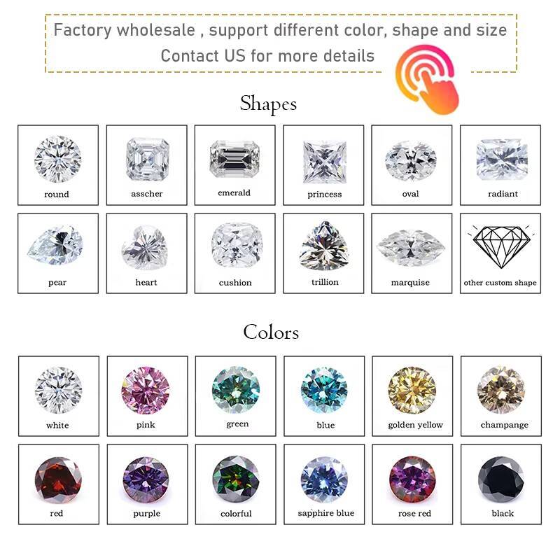 Solid Gold Jewelry 14k 18k White Gold Moissanite Diamond Ring White D VVS Moissanite Eternity Band Ring for Engagement Wedding