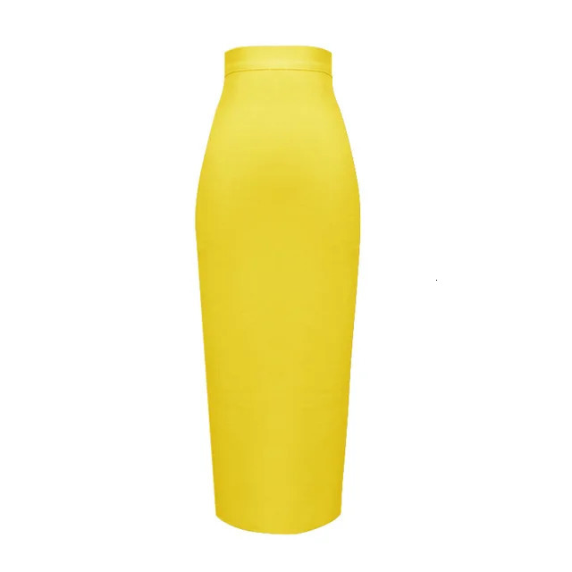 Wholesale Womens Elastic Candy Color Bandage Skirt Bodycon Midi Calf Pencil Skirt For Elegant Ladies Formal Business Skirts 251028