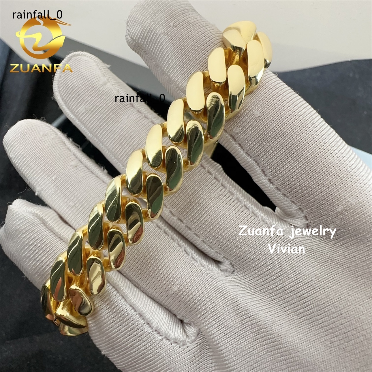 Moissanite Cuban 12mm 925 Sterling Silver Iced Out VVS Moissanite Clasp Hip Hop Jewelry Plain Cuban Bracelet