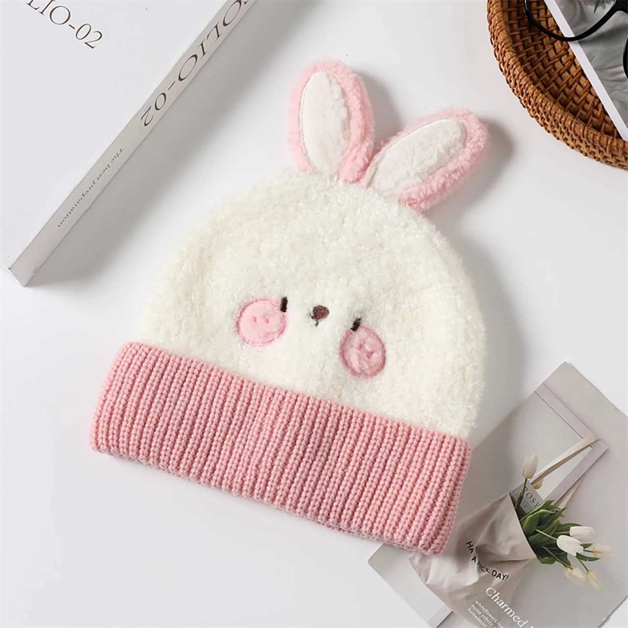 Cute Cartoon Children Knitted Hat Funny Animals Kids Pullover Cap 26Year Boy Girl Woolen Crochet Bonnet Elastic Baby Beanies251028