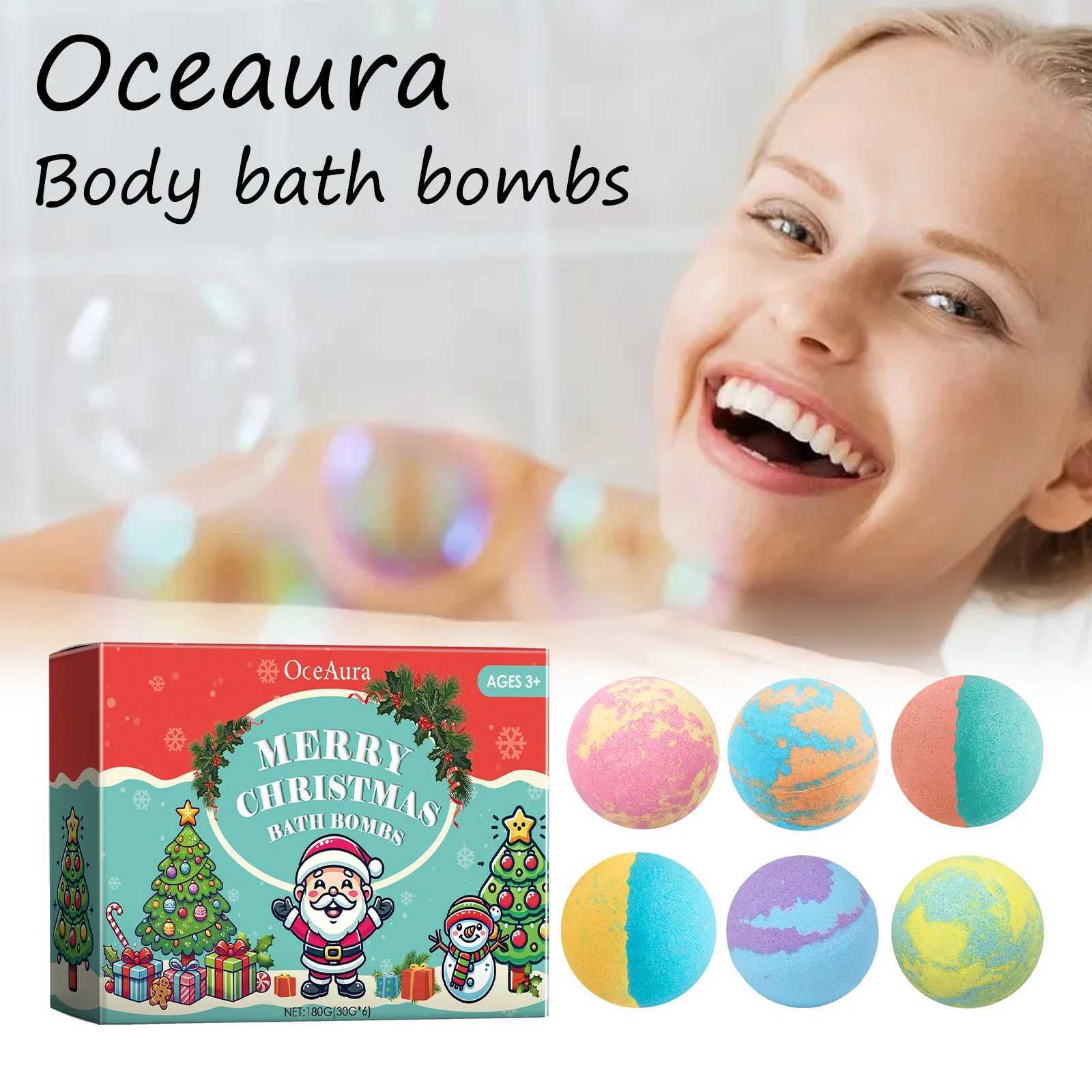 Oceaura Body Bath Bombs Improve Skin Softness Lasting Natural Fragrance Relief Anxiety and Stress Relaxing Bubble Bath Balls L251029