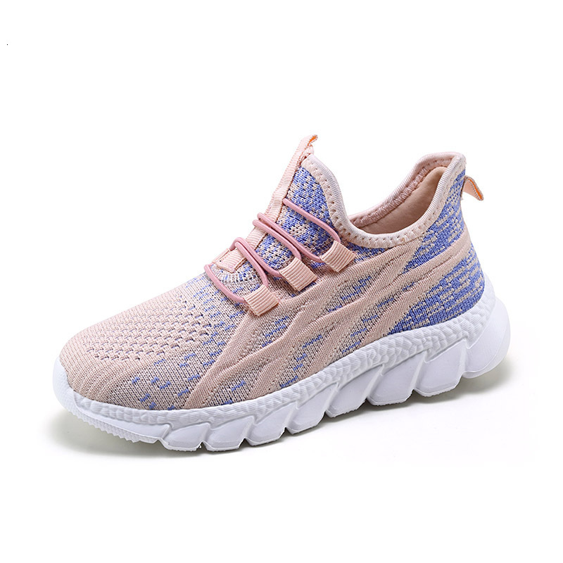 Designer girls' shoes, autumn mesh breathable children's sports shoes, lightweight and non slip oversized children's shoes