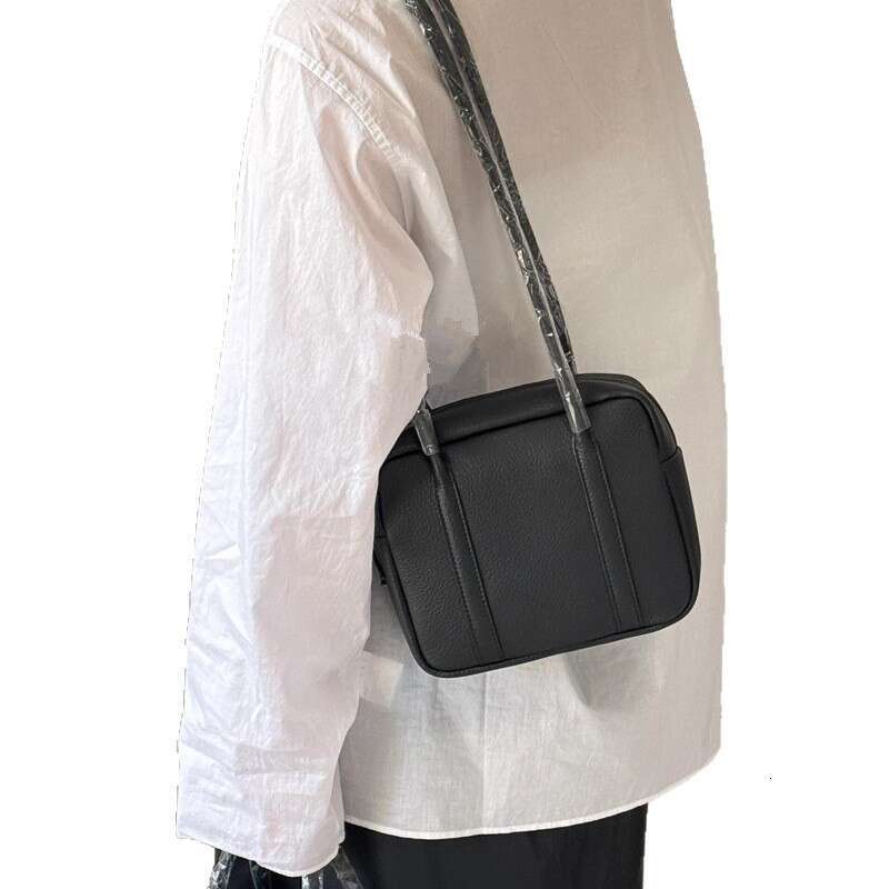 Genuine Leather Bag New Long Handle Boston Small Square Deerskin Shoulder Handbag Ta Bag