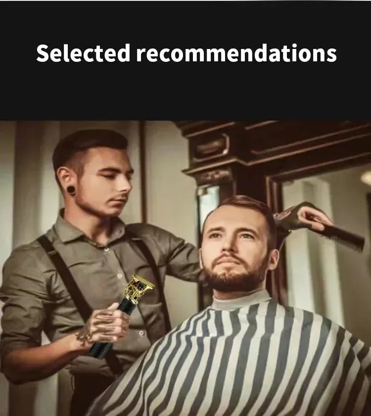 T9 Electric Hair Clipper for Men Rechargeable Beard Shaver Body Hair Trimmer Portable Haircut Machine Barber Tool Gifts for men 251029