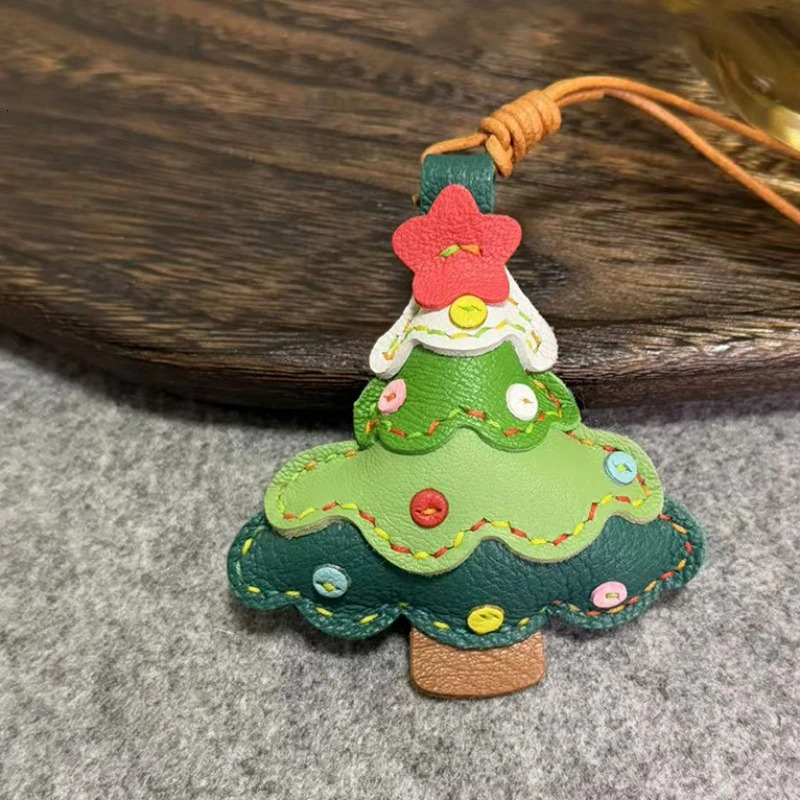 Sheepskin Handmade Santa Claus Bag Charm KeyChain Gift Cute Decoration Suitable For Bags Exquisite Charm Bag Accessories 251029