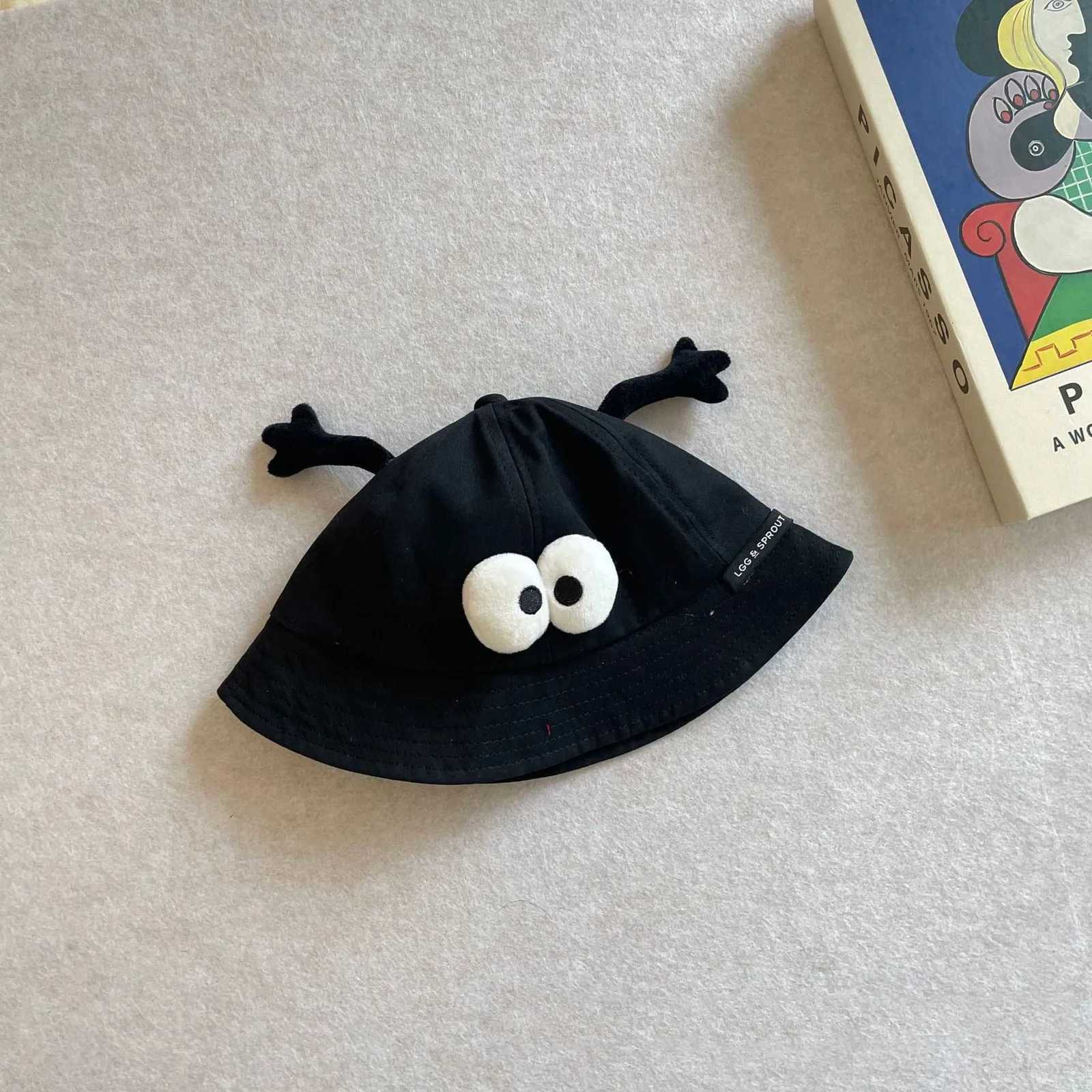 Cute Cartoon Boy Girl Fishermans Hats Outdoor Sunshade Children Basin Hat Sunscreen Baby Sun Bucket Cap Cotton Kid Casual Caps251028