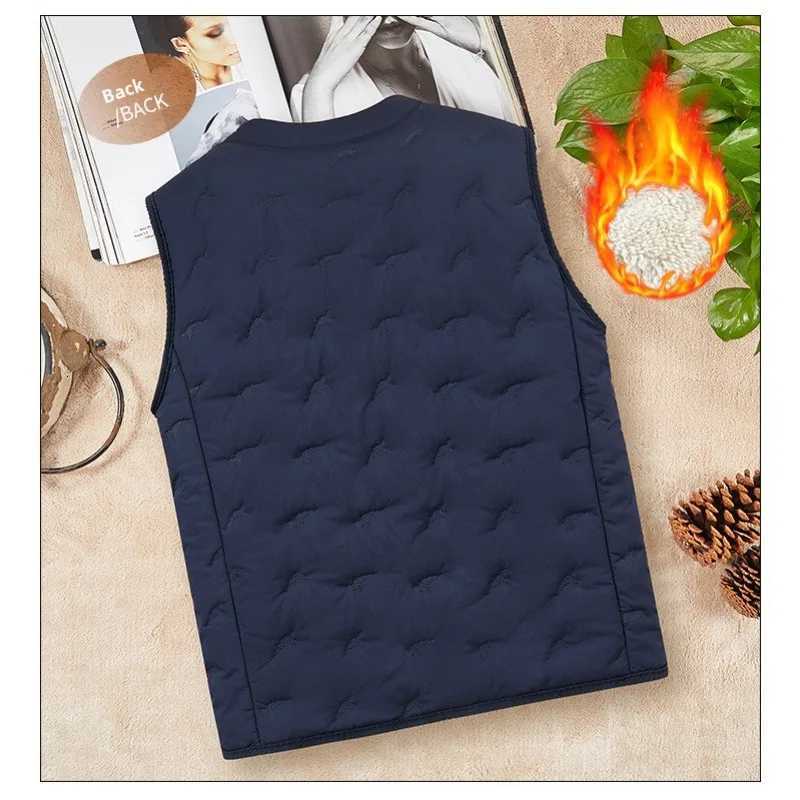 Outdoor Highquality Leisure Fishing Waterproof and Warm Loose Thick Cotton Vest Comfortable Breathable in Winter Padded Vest W251029