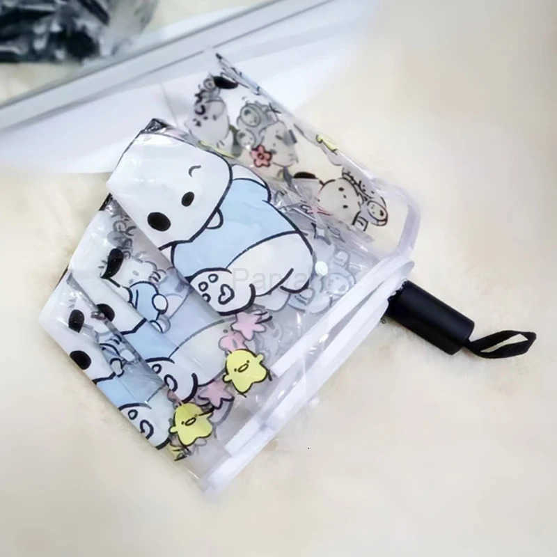 Sanrio Sanrio Umbrella Y2k Hello Kitty Cinnamoroll Kuromi Melody Folding Umbrella Cartoon thickened transparent umbrella Kids Gifts Toy L251029