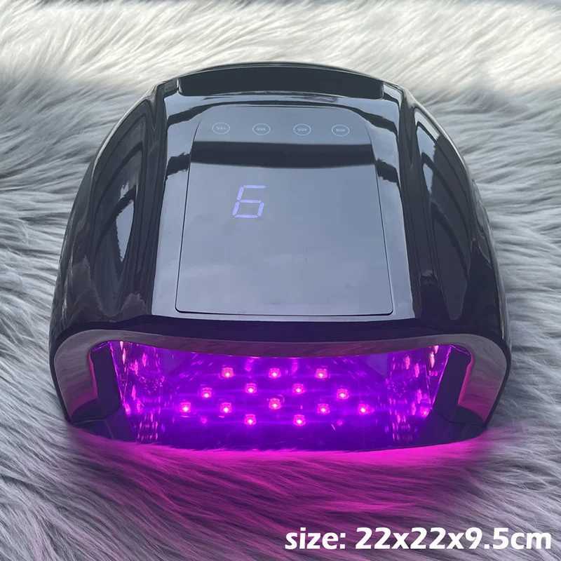 96W Black Rechargeable Nail Lamp H45 Cordless Gel Polish Dryer UV Light for Nails Manicure Light Wireless Nail UV LED Lamp J251115