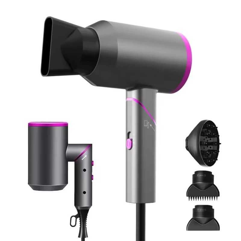HighPower Negative Ion Hair Dryer Salon Household Use Electric Hairdryer Styling Features Hot Heat Settings Hotels L251029