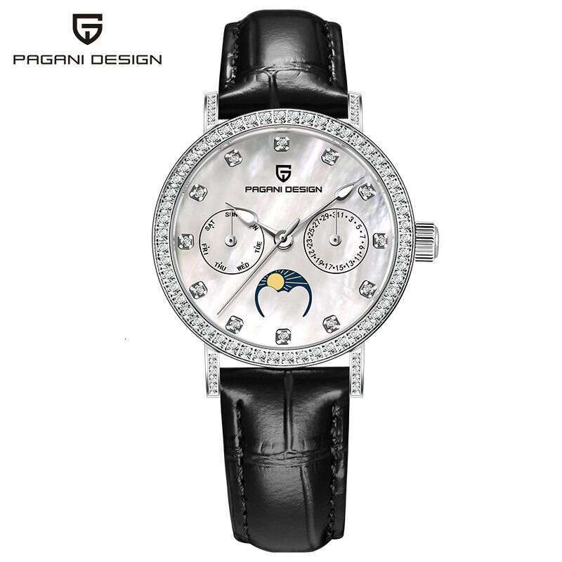 PAGANI DESIGN New Calendar Week Simple Elegant Women's Quartz Watch PD-1789