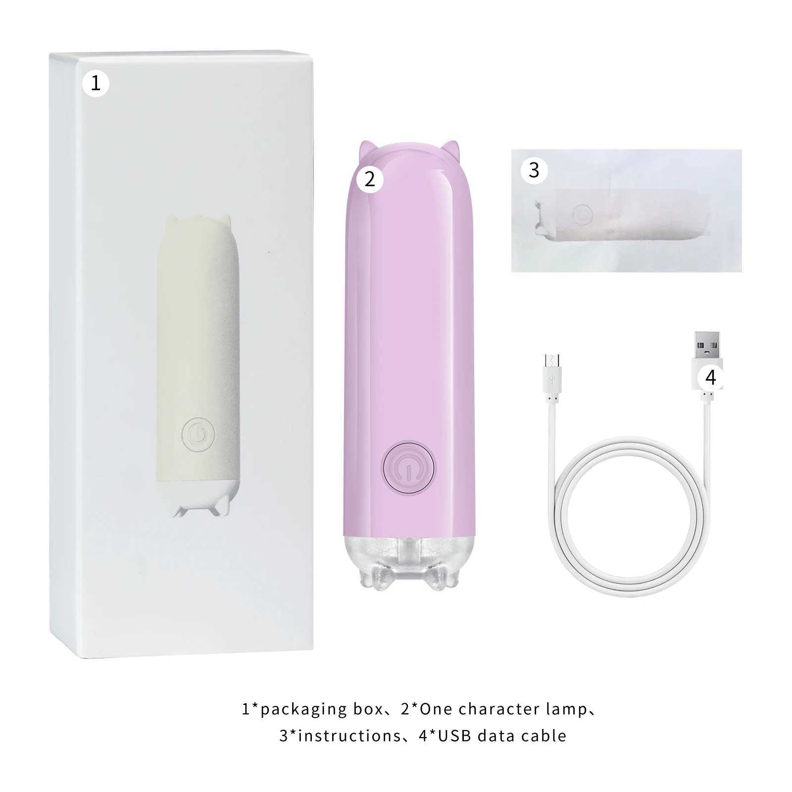 Mini Nail UV LED Lamp Handheld for Drying Nail Gel Polish Portable USB Cute Cat Ear Hand Light Long Lasting Home Salon Supplies J251115