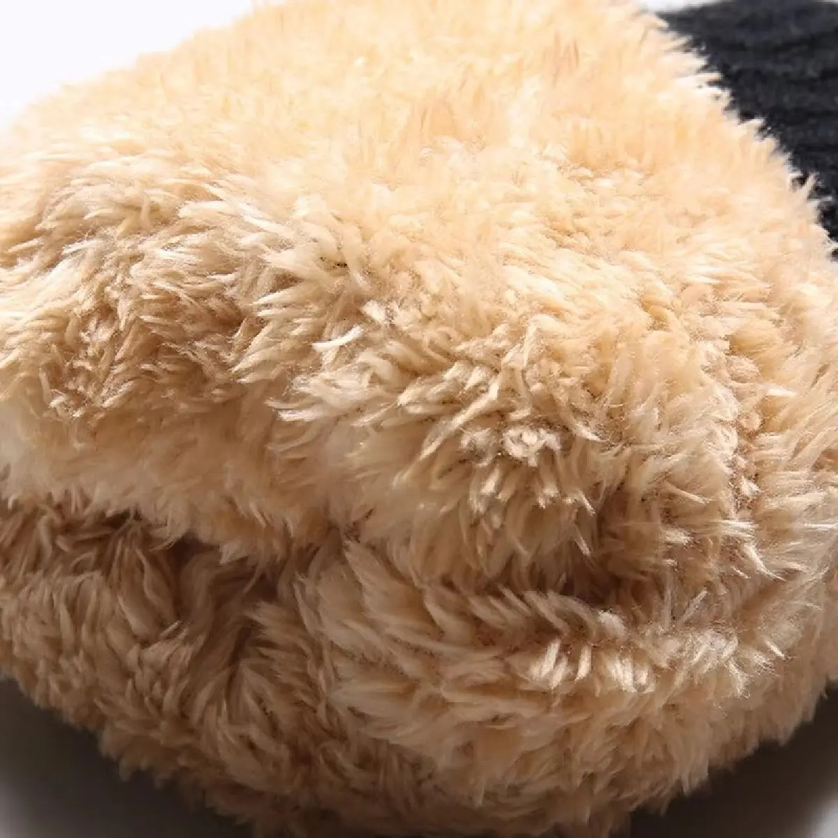 Fleece Lined Fashion Warm Women Men Black Cable Knitted Winter Touch Screen Gloves 251029
