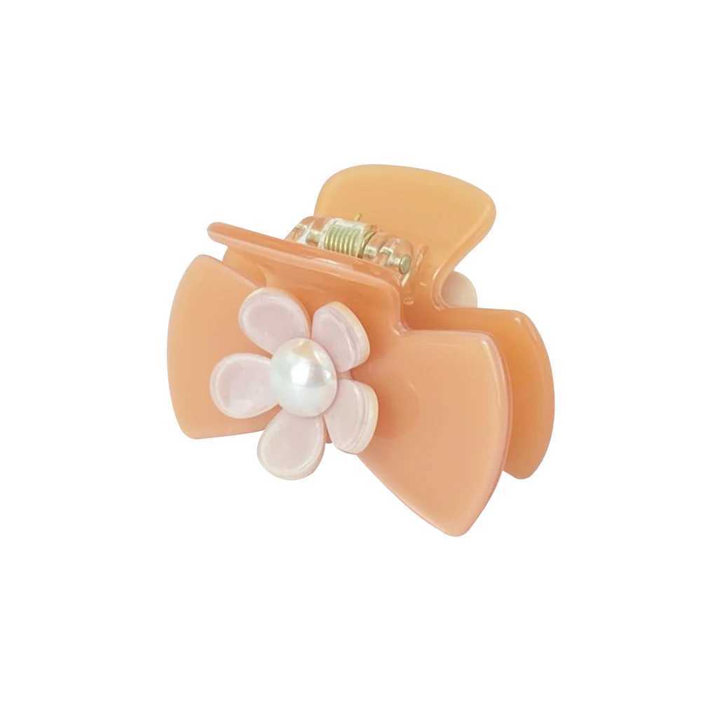 eManco Acetate Two Color Small Flower Hair Claw Fixed Hairstyle Fashion Womens Hair Accessories Side Clip 48 Hour ShippingW251028