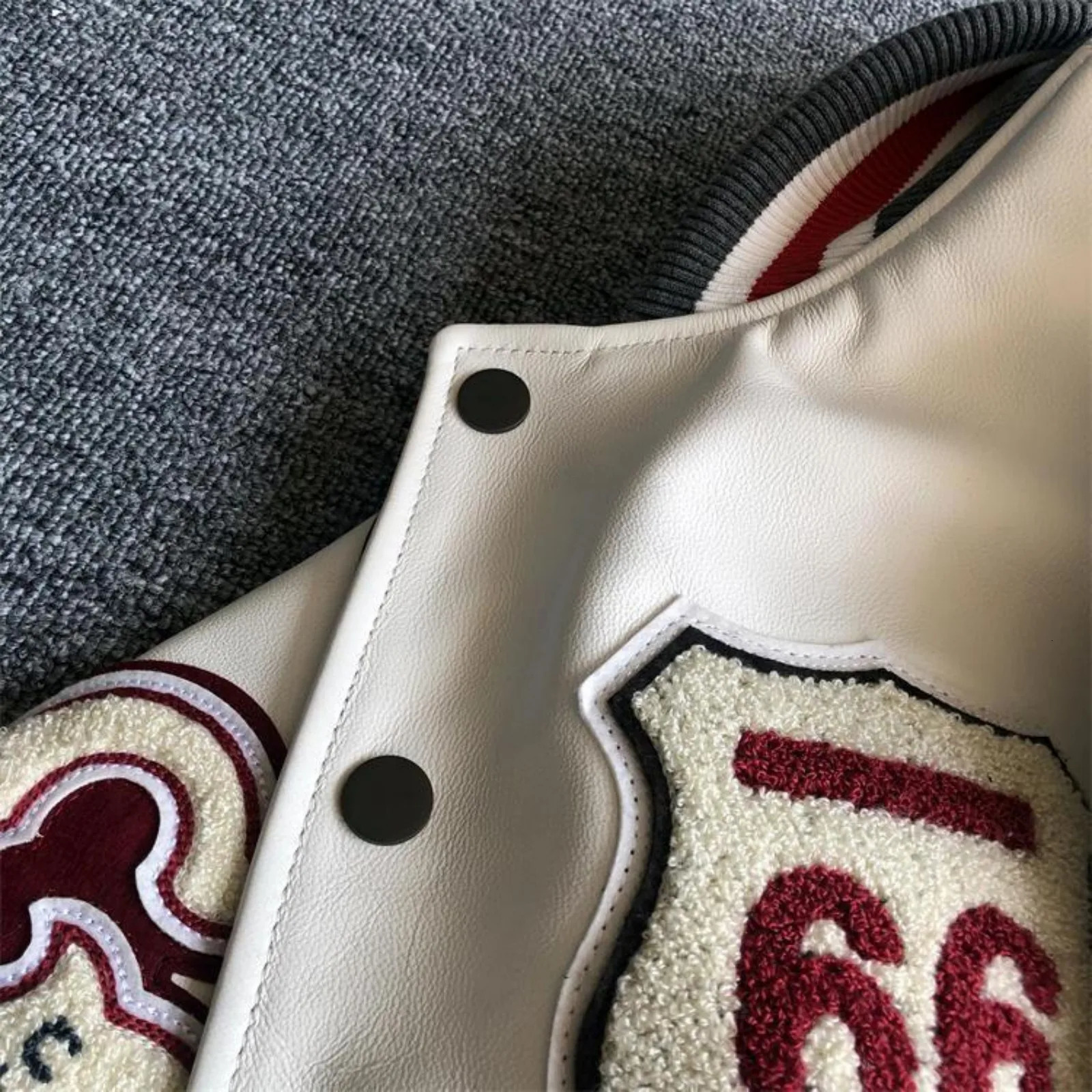 Baseball Jacket For Men Letter Embroidery Trendy Short Leather Loose Winter Harajuku Style 251028