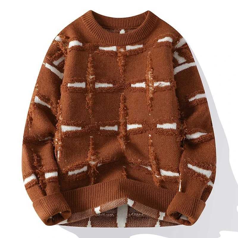 2024 ONeck Sweater Men Women Autumn Winter Fashion Knitted Sweater Youth Lazy Loose Sweater Mens Knitwear Pullover Comfortable J251029