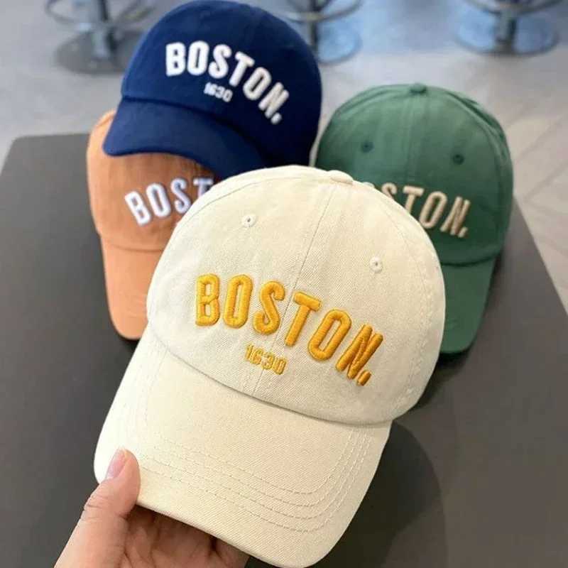 1pc Solid Letter Kids Baseball Cap Embroidery Children Girls Boys Sun Hat Spring Summer Outdoor Adjustable Visor Baby Cap251028