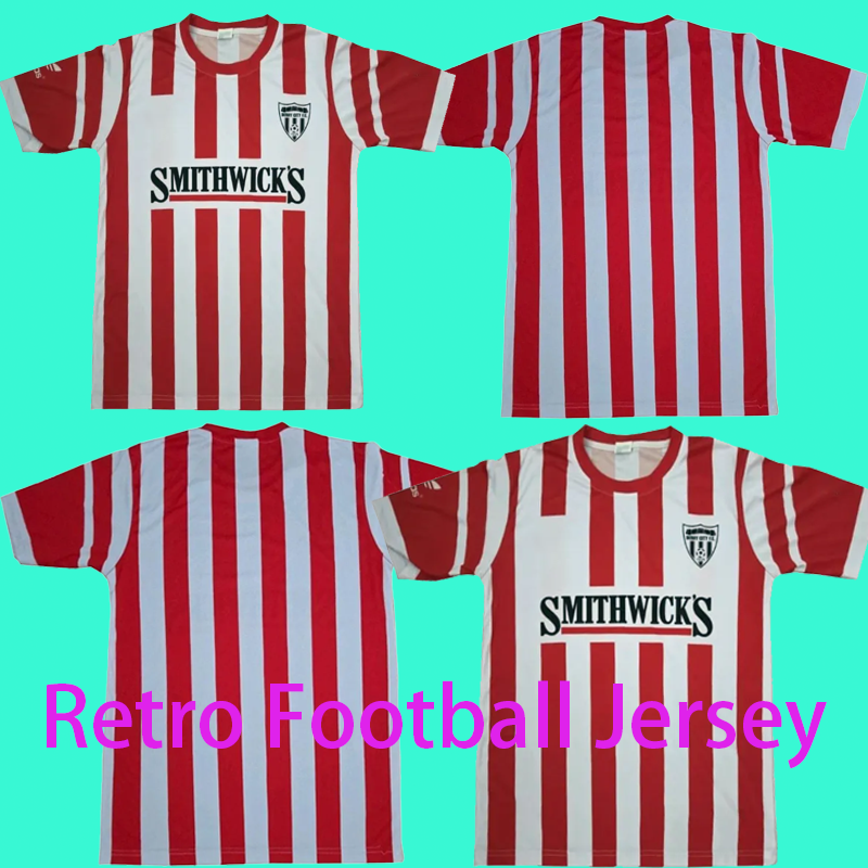 87 88 Derry City Home Football Jersey BRANDON CONNOLLY 1987 1988 Vintage Derry City STOTT MACHER Retro soccer jerseys