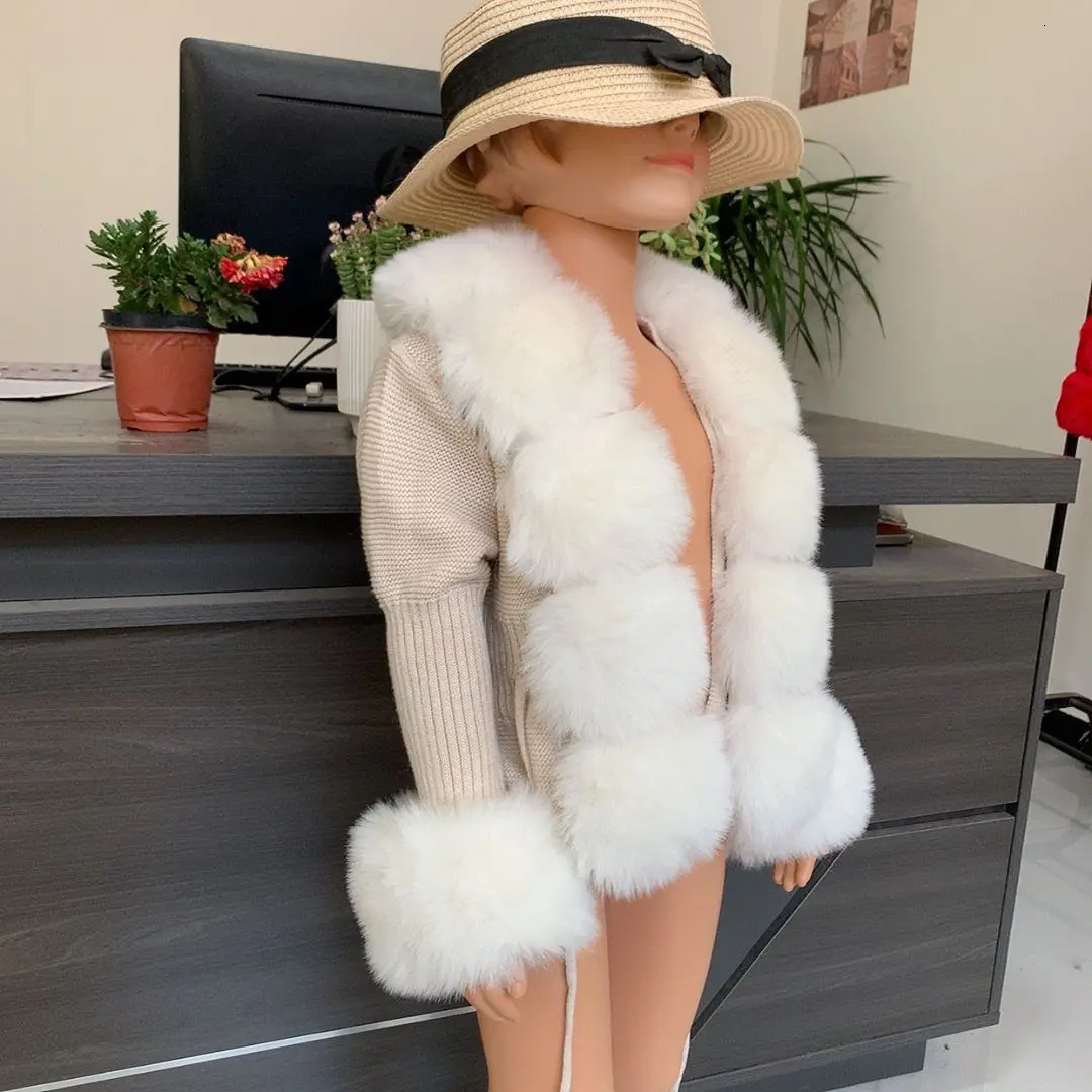 Childrens Fur Cardigan Girls AutumnWinter Fashion Faux Knitted Selling Fox 251028