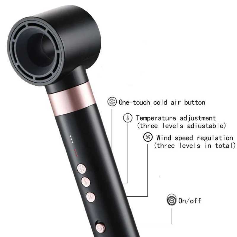 2025 New 6 In Hair Dryer Set Multifunctional Hot Air Brush Fast Heat Hair Curler Straightening Iron Hair Blower Curly Hair W251029