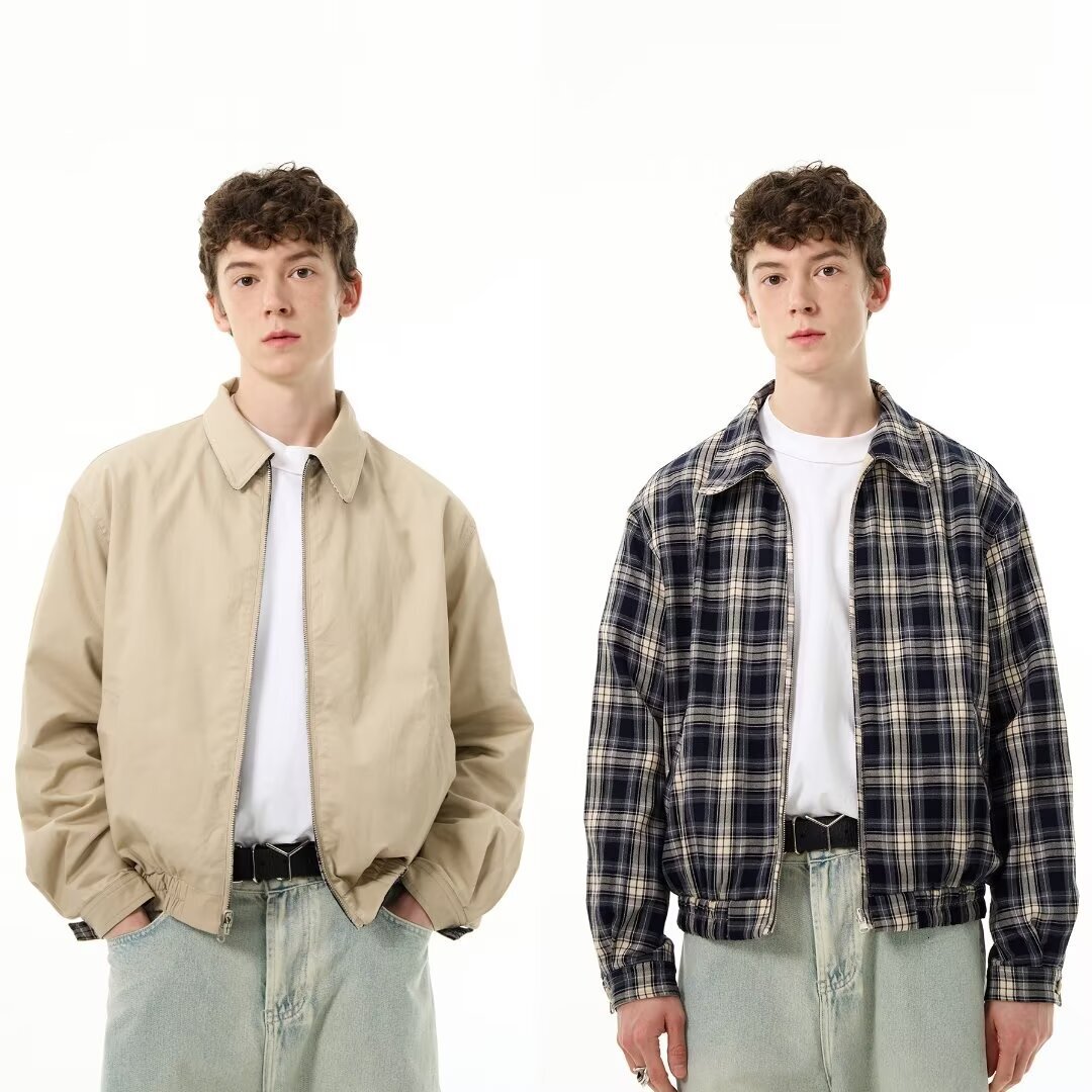 Reversible Spring And Autumn Jacket For Men Short Style Designer Jacket Stylish And High-end Vintage Jacket American Baseball Jacket