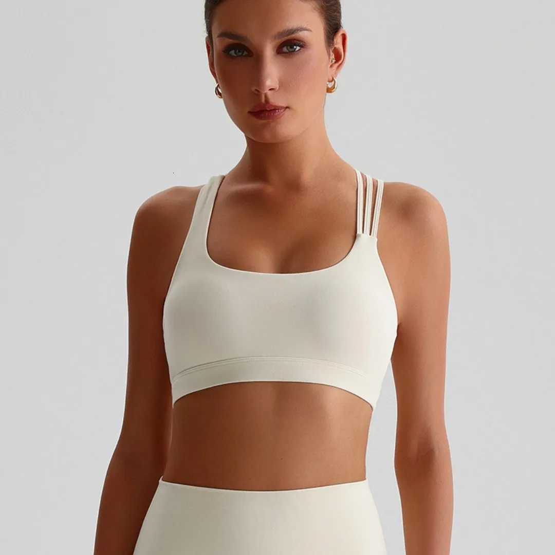 Sexy Tight Sport Butter Top Women Fitness Bra Cross Back Gym Shoulder Strap Underwear Yoga Vest High impact shockproof Chest PadXJ251029