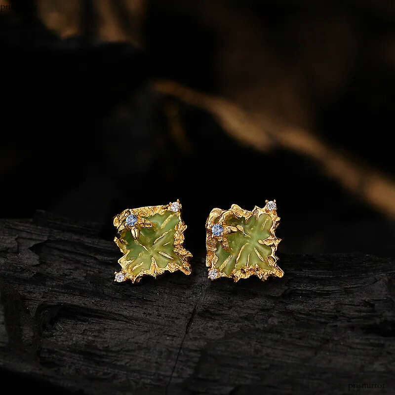 Korean Version of Cold Wind Women Texture Drip Glue Advanced S Sterling Sier Niche Design Sense Earrings Cross-border Explosive