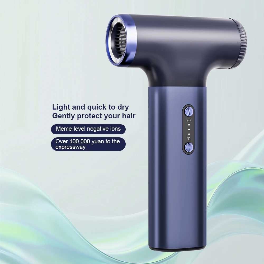 Professional Salon Wireless Hair Dryer Set Mini Foldable Rechargeable with High Speed Cheap Wall Mounted Fast Dry for Pets W251029