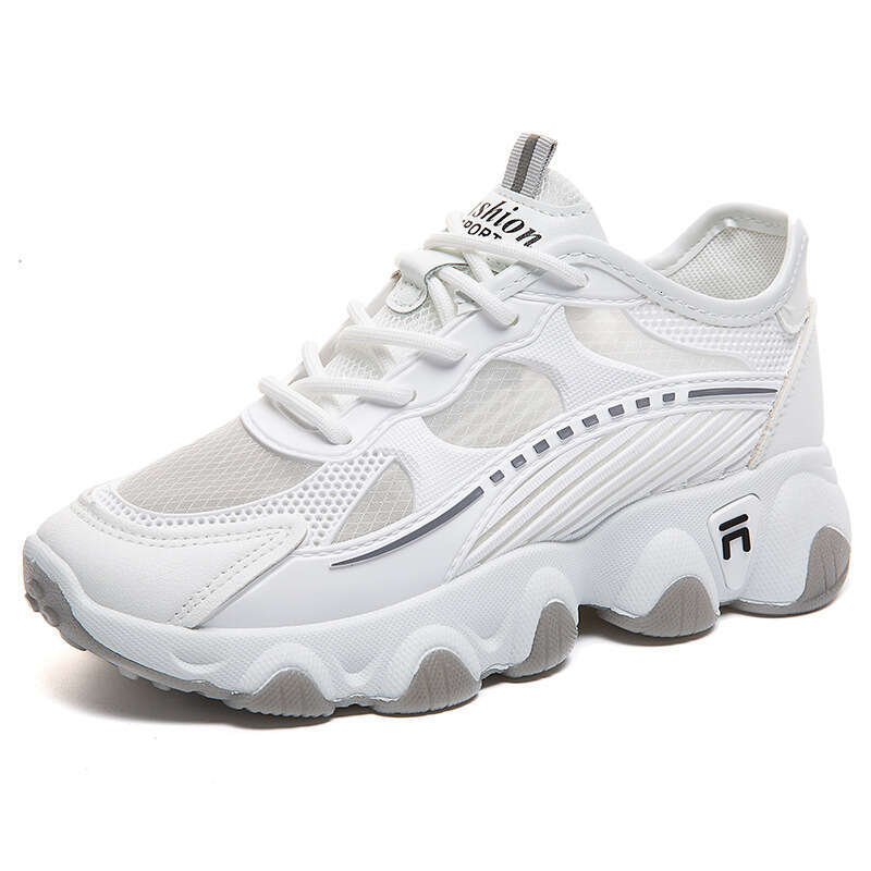 Breathable Mesh Women's Shoes 2025 Spring Summer Trend New Flat Thick Sole Versatile Casual Sneakers for Women