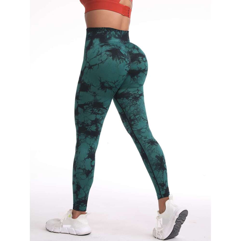 5-Pack Rainbow Tie-Dye High Waisted Sculpting Fiess Pants, Quick-Dry Running Yoga Butt-Lifting Sports Leggings, Women'S Clothing