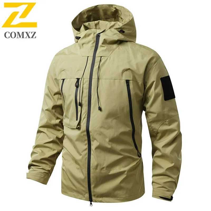 Gorpcore Hiking Jacket Male Motocross Clothing Mountain Camping Waterproof Coat Bicycle Outerwear Chaqueta Cortavientos Hombre J251029